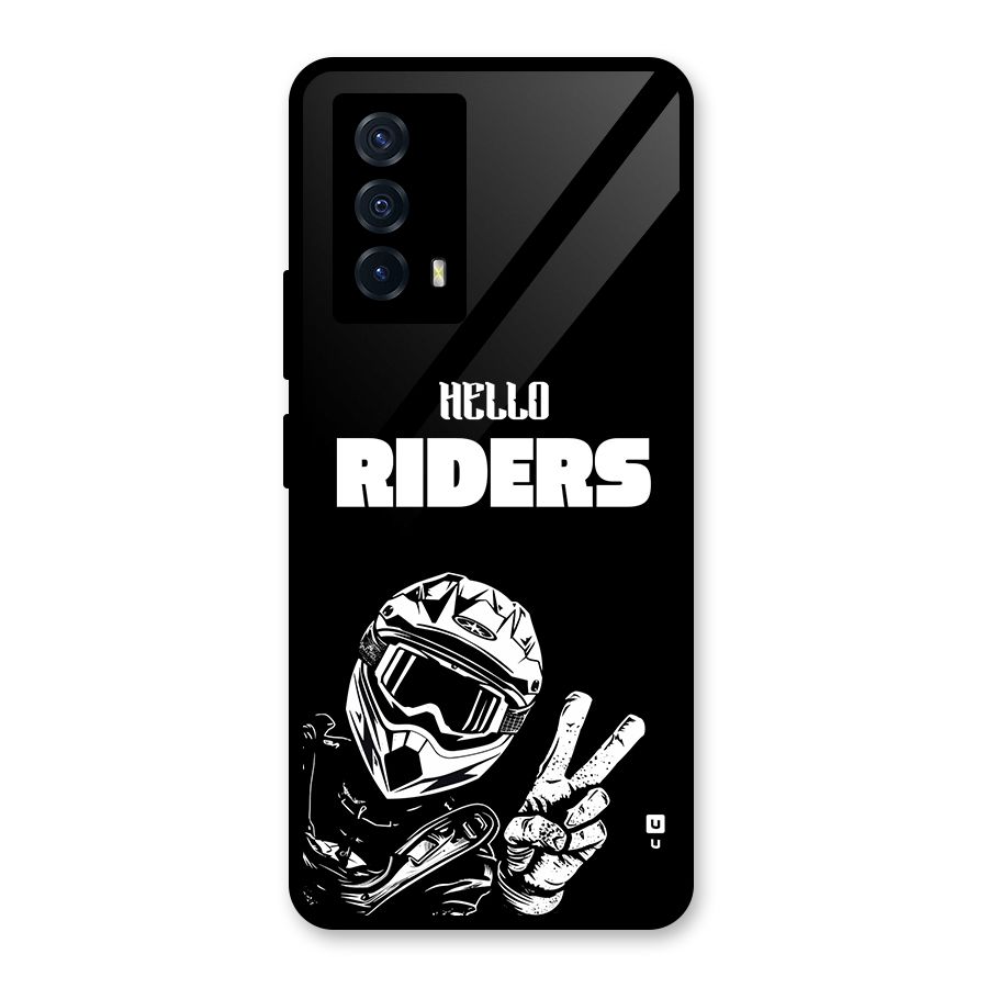Hello Riders Glass Back Case for Vivo iQOO Z5