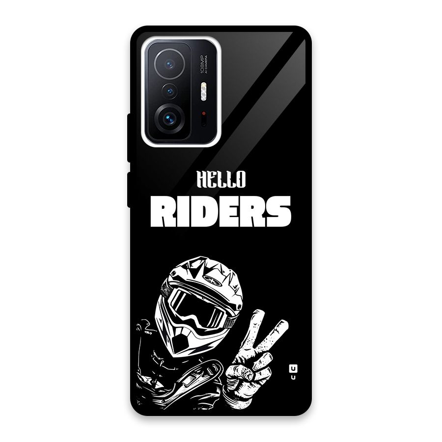 Hello Riders Glass Back Case for Xiaomi 11T Pro