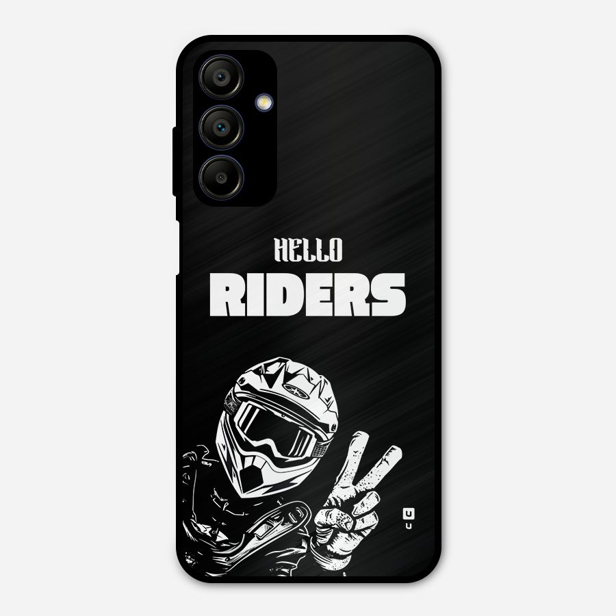 Hello Riders Metal Back Case for Galaxy A15 5G