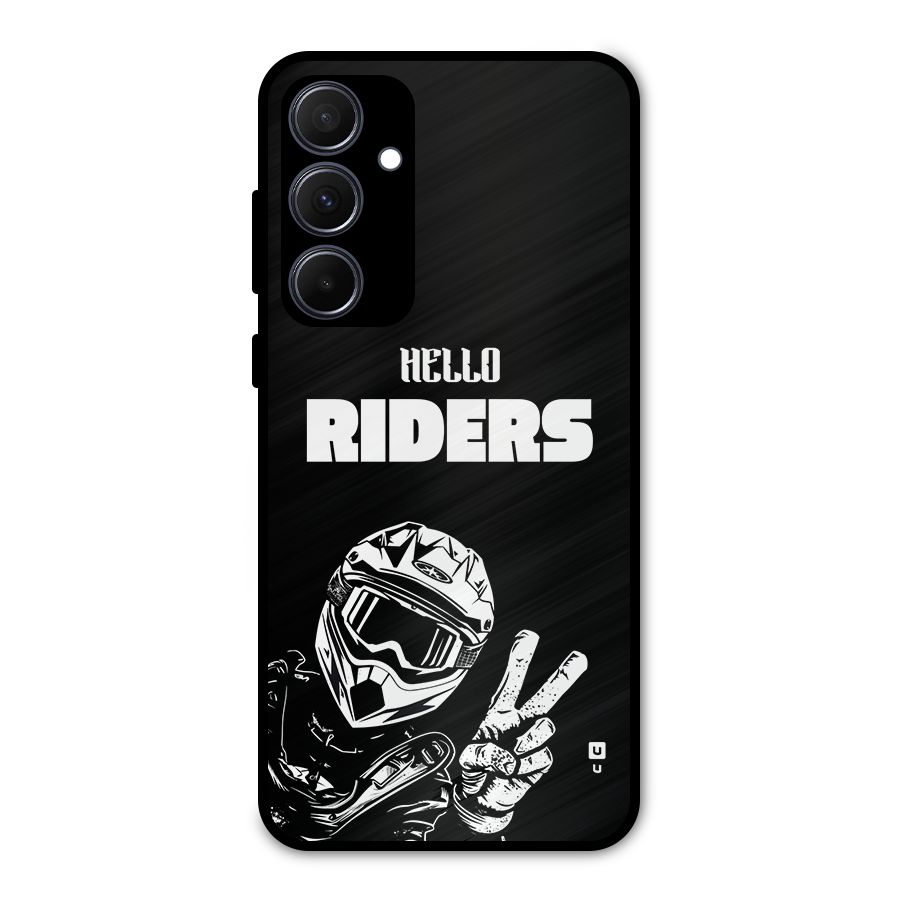 Hello Riders Metal Back Case for Galaxy A35