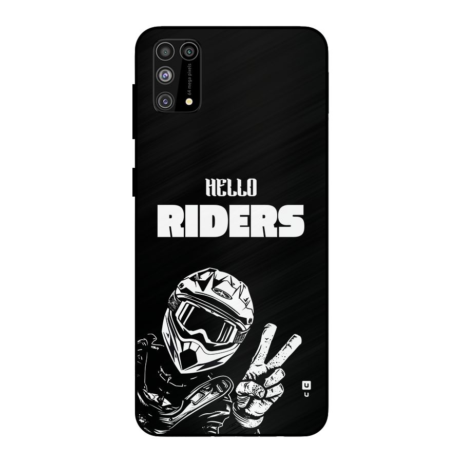 Hello Riders Metal Back Case for Galaxy F41