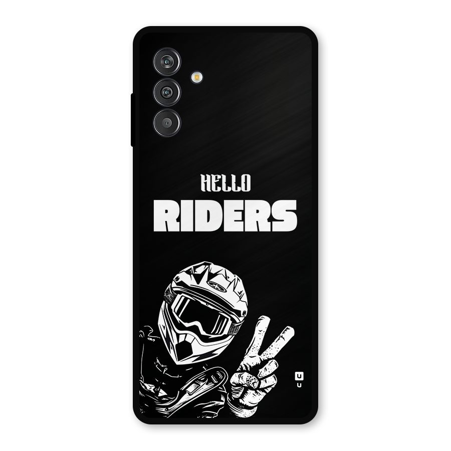 Hello Riders Metal Back Case for Galaxy M13