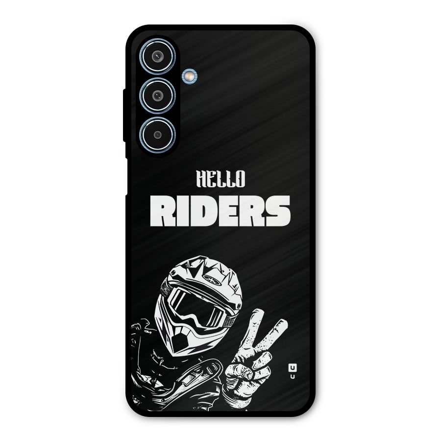 Hello Riders Metal Back Case for Galaxy M35