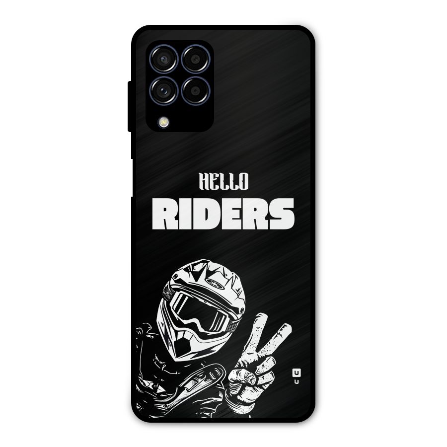 Hello Riders Metal Back Case for Galaxy M53 5G