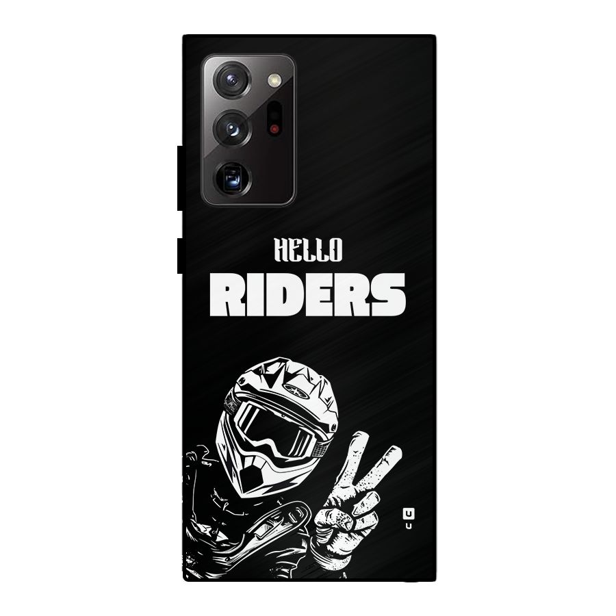 Hello Riders Metal Back Case for Galaxy Note 20 Ultra 5G