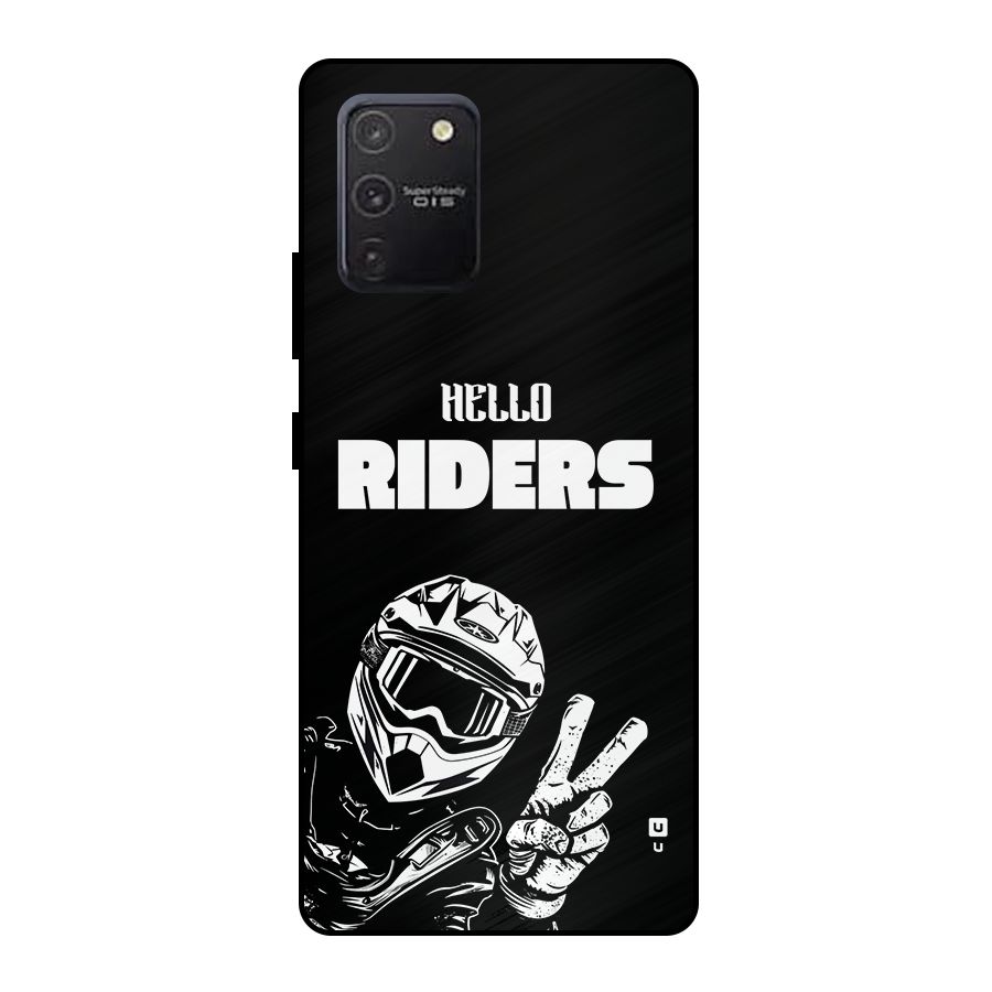 Hello Riders Metal Back Case for Galaxy S10 Lite