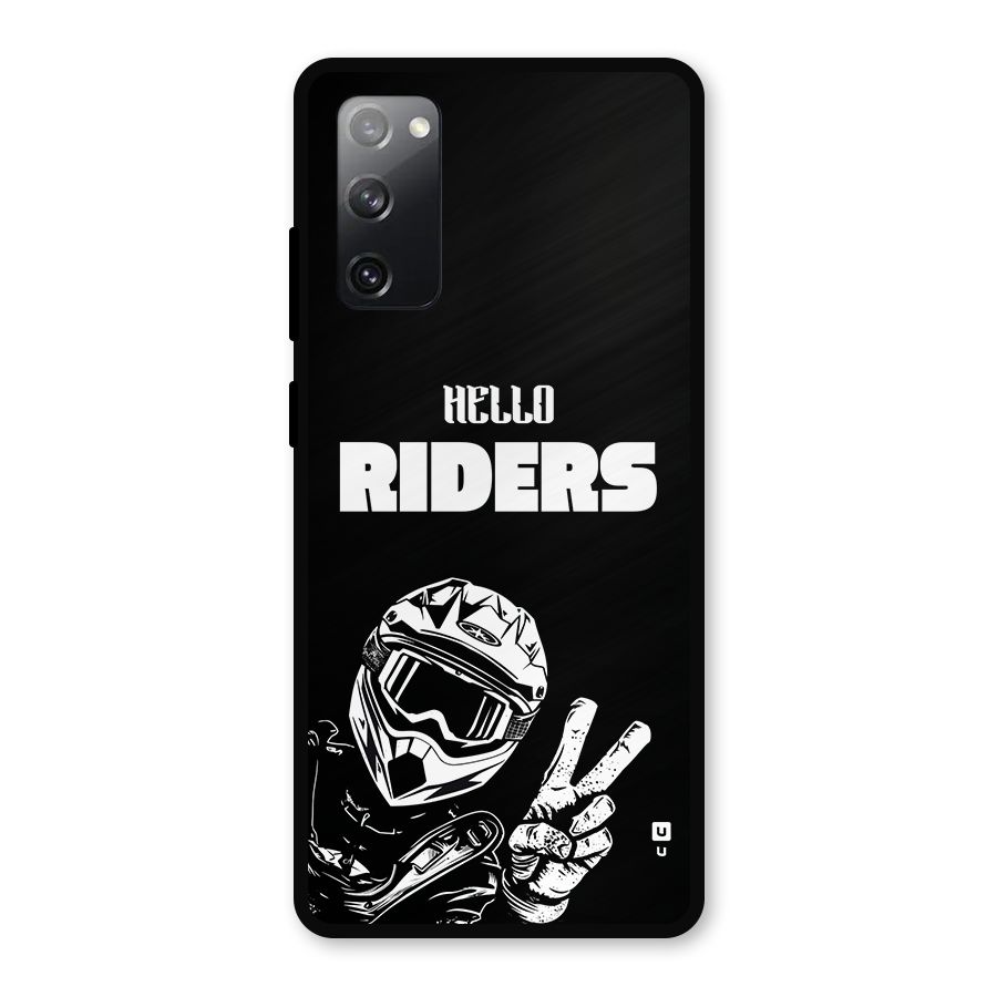 Hello Riders Metal Back Case for Galaxy S20 FE 5G