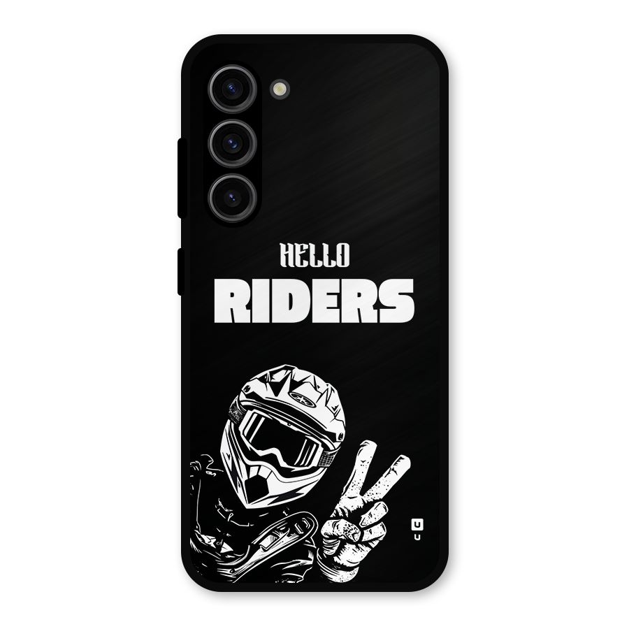 Hello Riders Metal Back Case for Galaxy S23