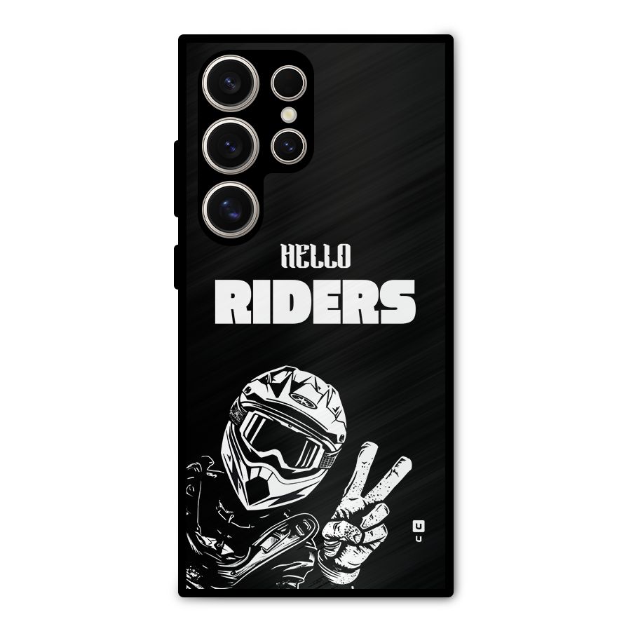 Hello Riders Metal Back Case for Galaxy S24 Ultra