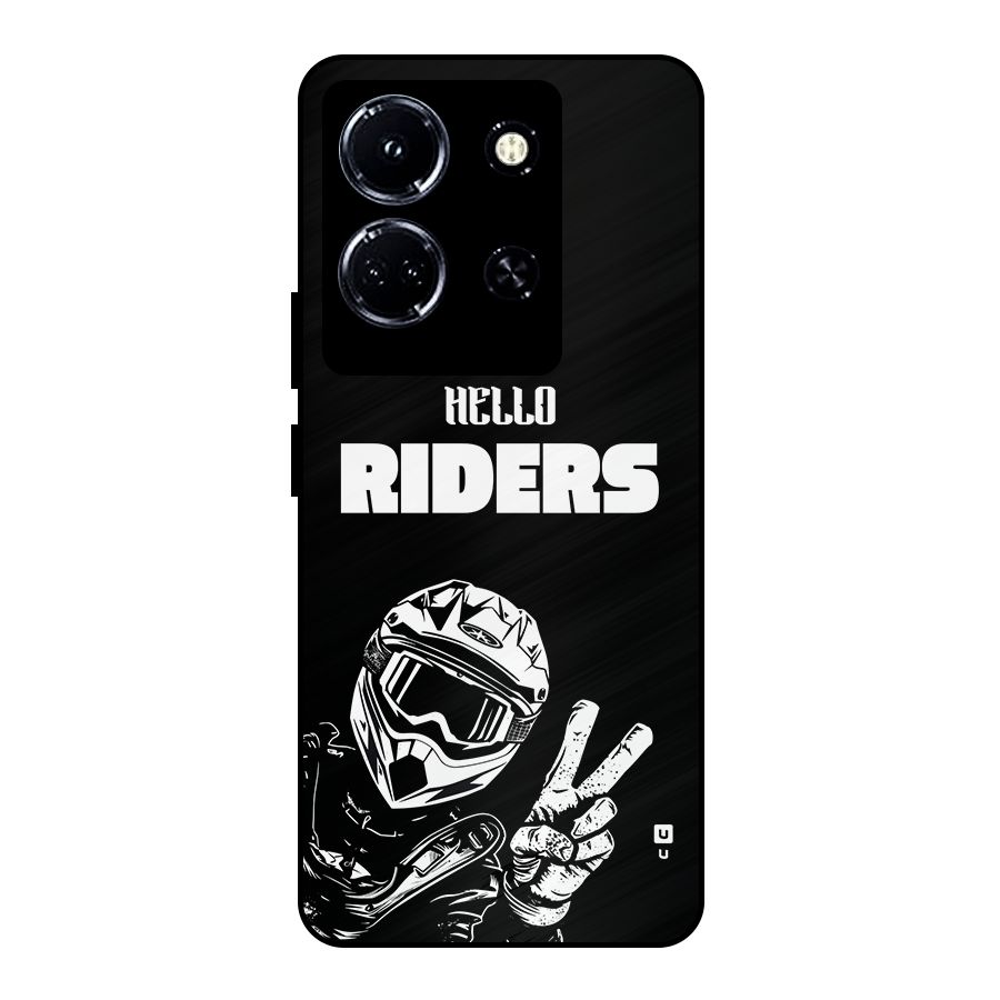 Hello Riders Metal Back Case for Infinix Note 30 5G