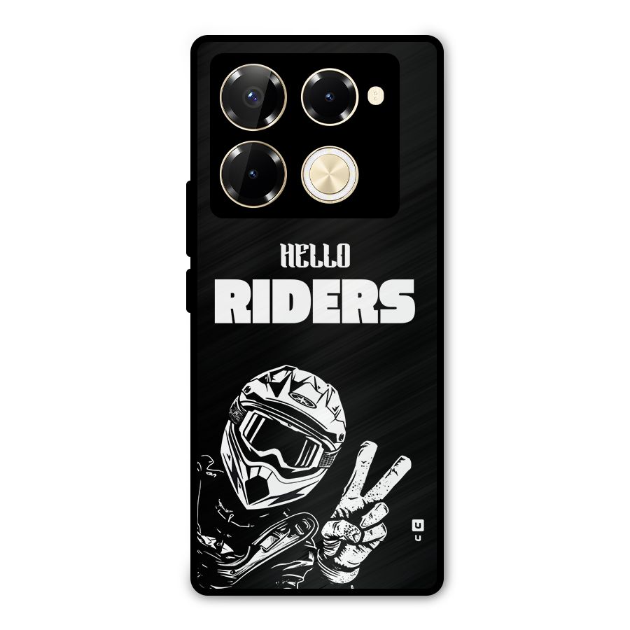 Hello Riders Metal Back Case for Infinix Note 40 Pro