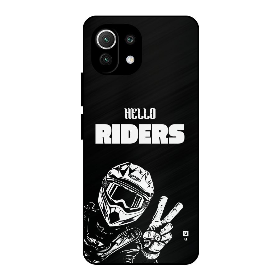 Hello Riders Metal Back Case for Mi 11 Lite NE 5G