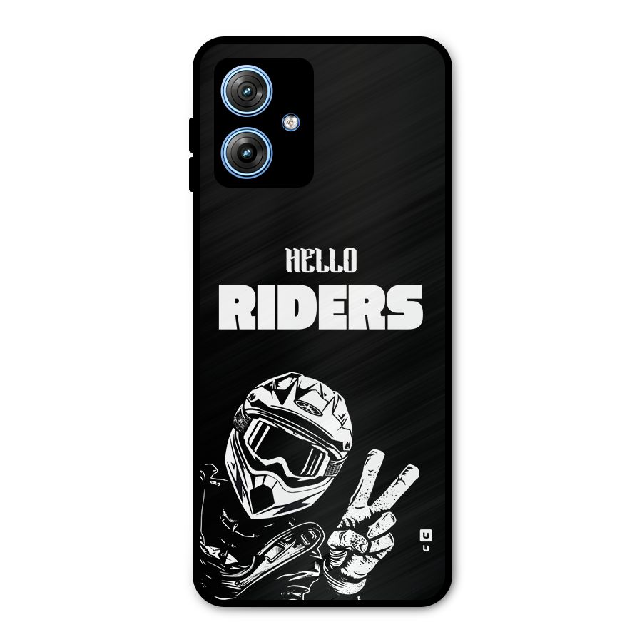 Hello Riders Metal Back Case for Moto G54