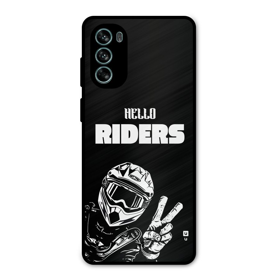 Hello Riders Metal Back Case for Moto G62
