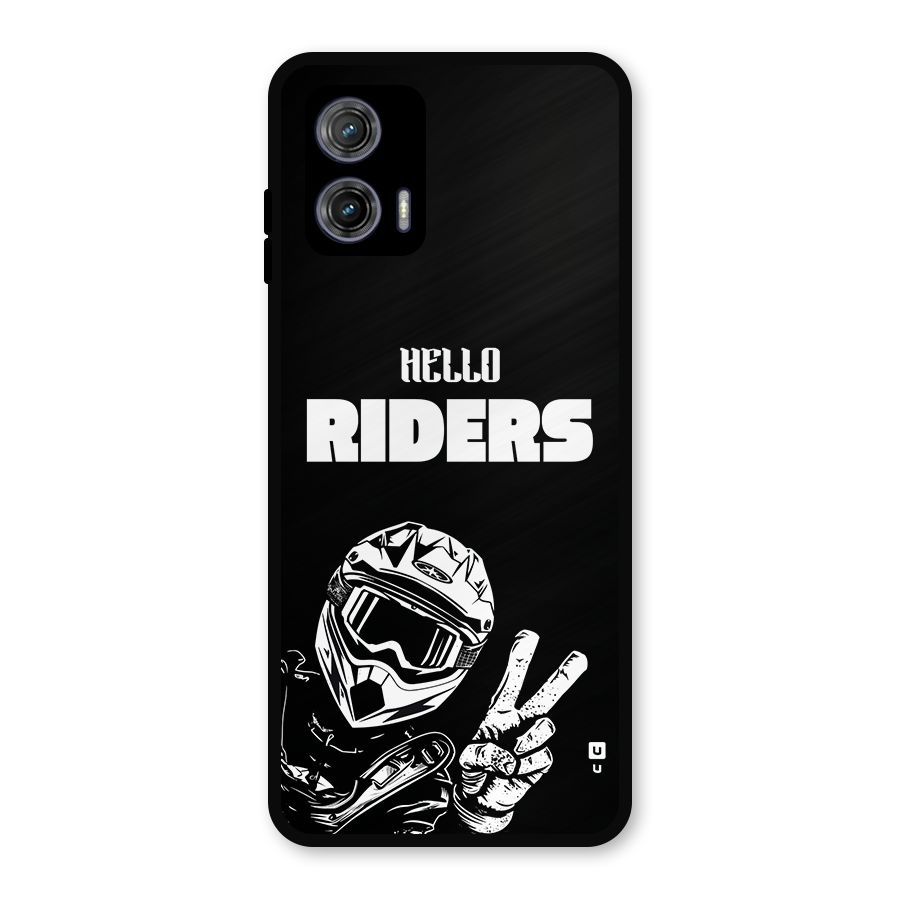 Hello Riders Metal Back Case for Moto G73