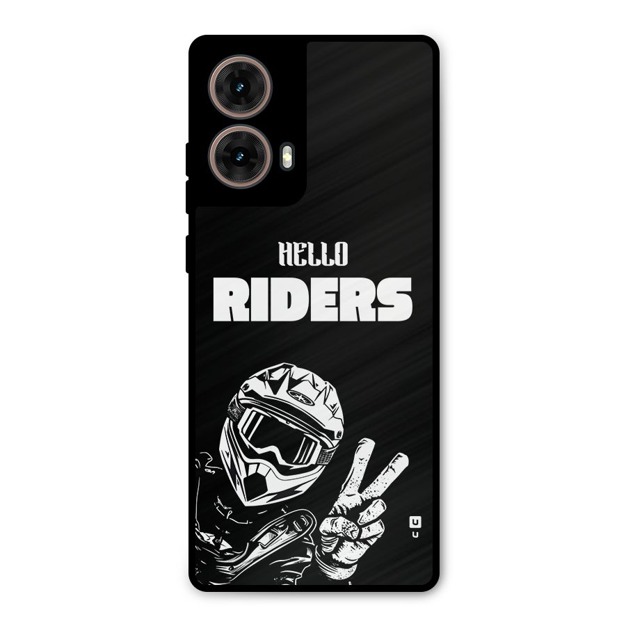 Hello Riders Metal Back Case for Moto G85