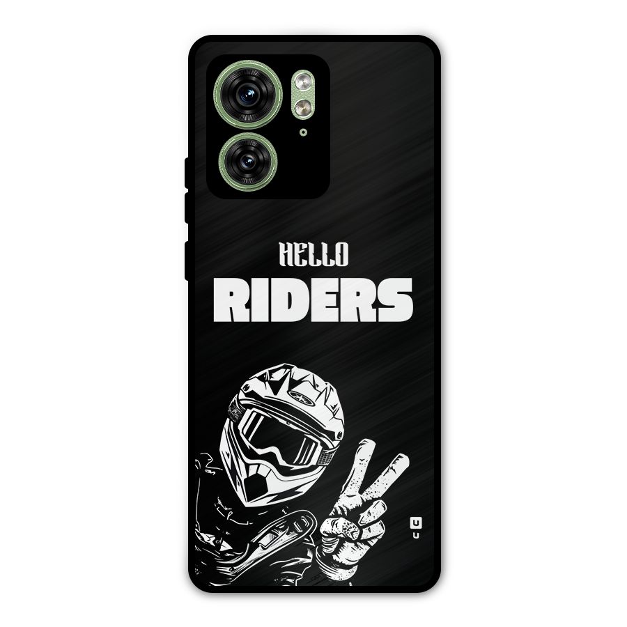 Hello Riders Metal Back Case for Motorola Edge 40 5G