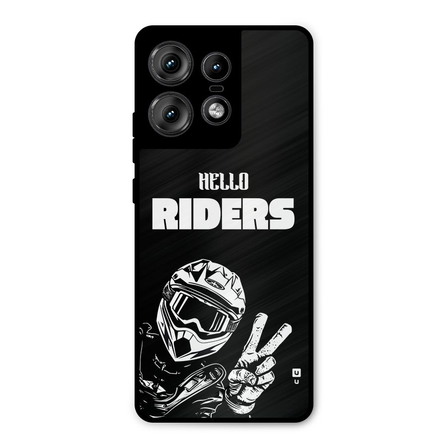 Hello Riders Metal Back Case for Motorola Edge 50 Pro