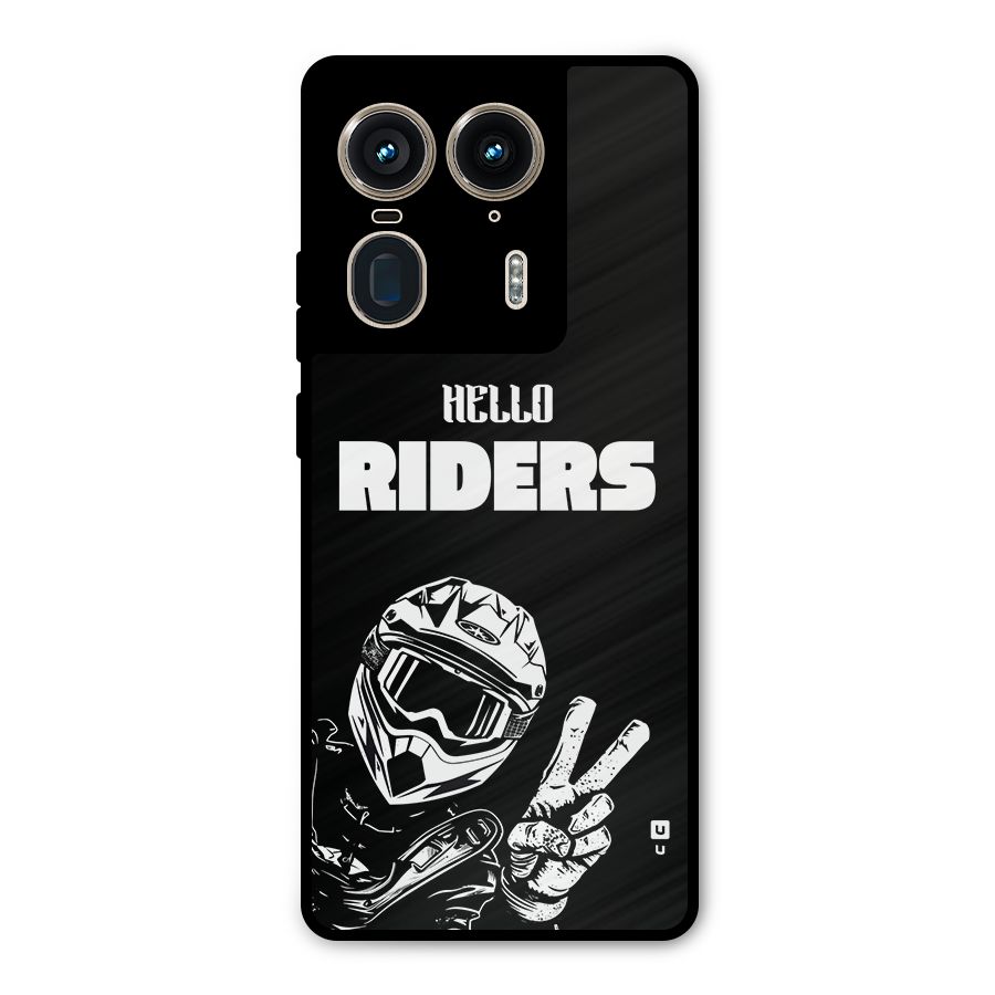 Hello Riders Metal Back Case for Motorola Edge 50 Ultra