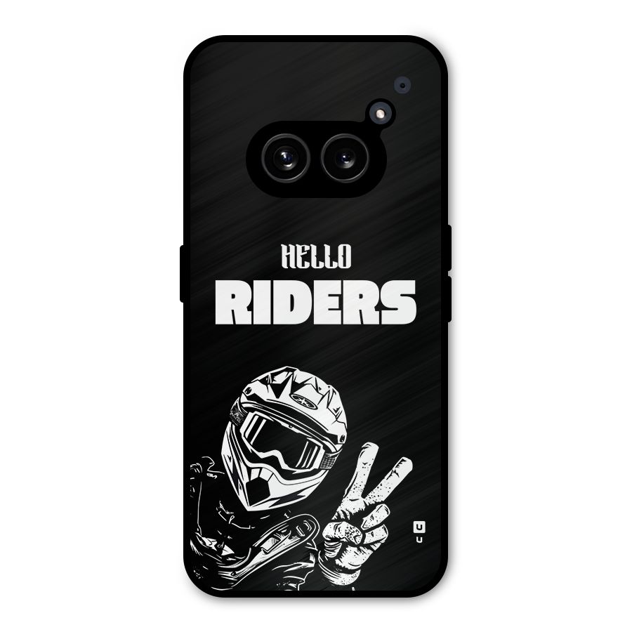 Hello Riders Metal Back Case for Nothing Phone 2a