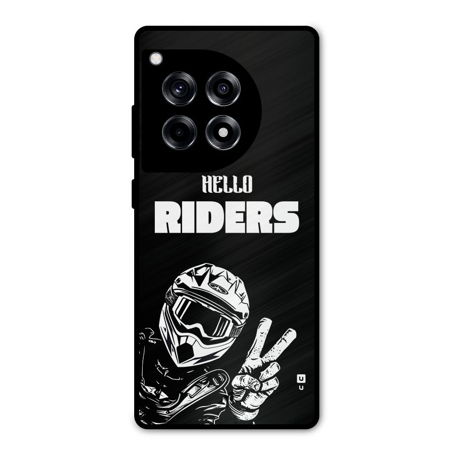 Hello Riders Metal Back Case for OnePlus 12R