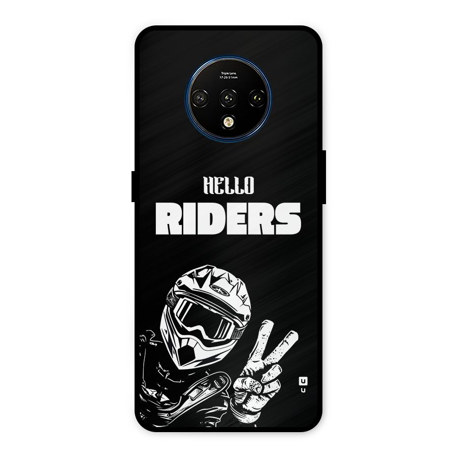 Hello Riders Metal Back Case for OnePlus 7T