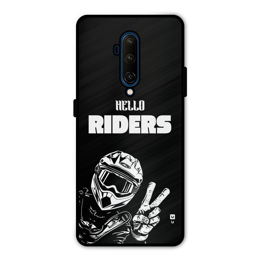 Hello Riders Metal Back Case for OnePlus 7T Pro