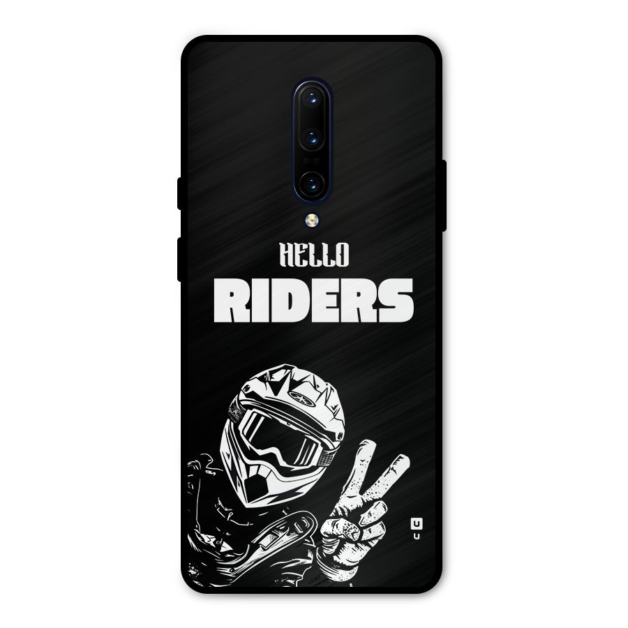 Hello Riders Metal Back Case for OnePlus 7 Pro