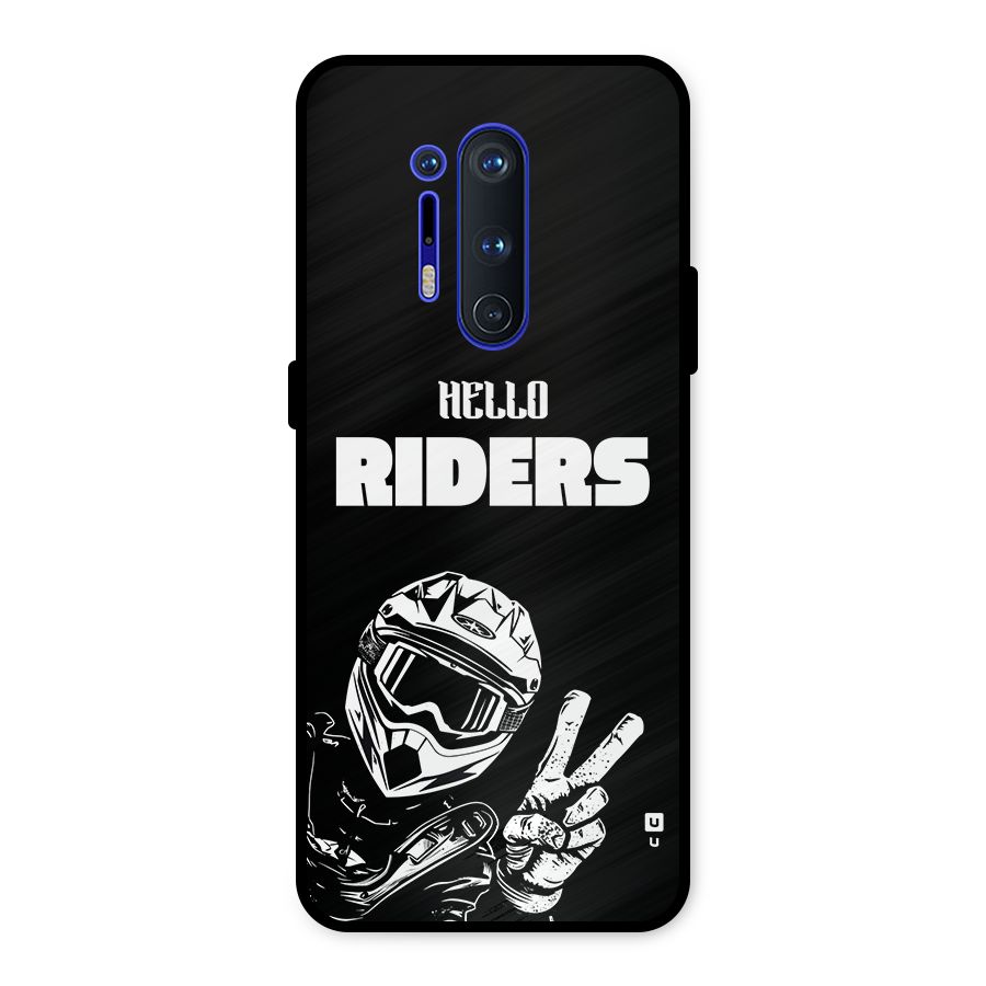 Hello Riders Metal Back Case for OnePlus 8 Pro