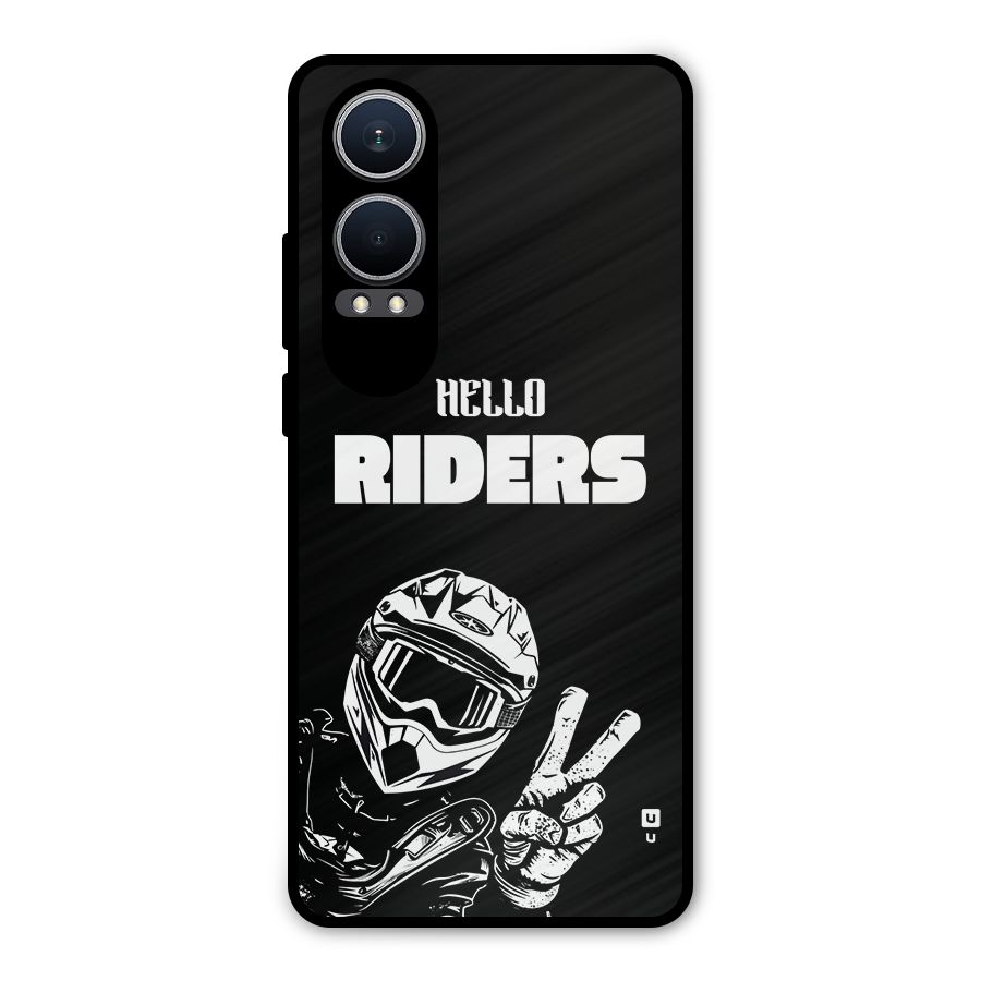 Hello Riders Metal Back Case for OnePlus Nord CE4 Lite