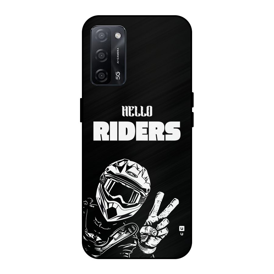 Hello Riders Metal Back Case for Oppo A53s 5G
