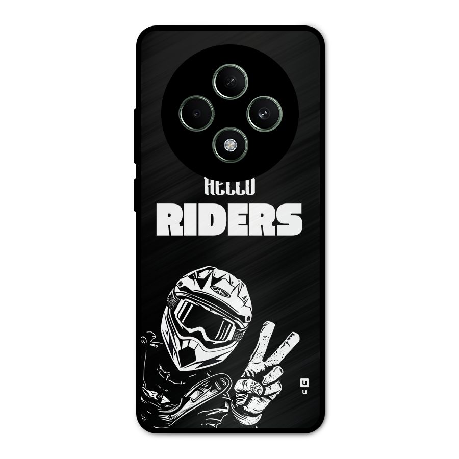Hello Riders Metal Back Case for Oppo F27