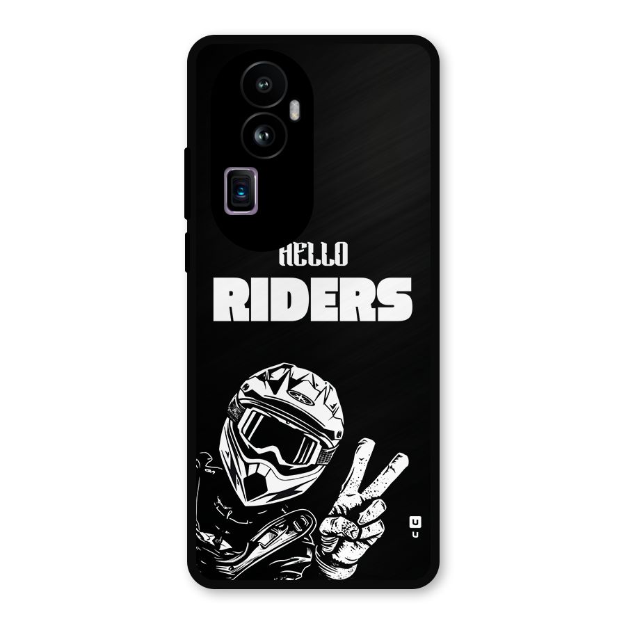 Hello Riders Metal Back Case for Oppo Reno10 Pro Plus