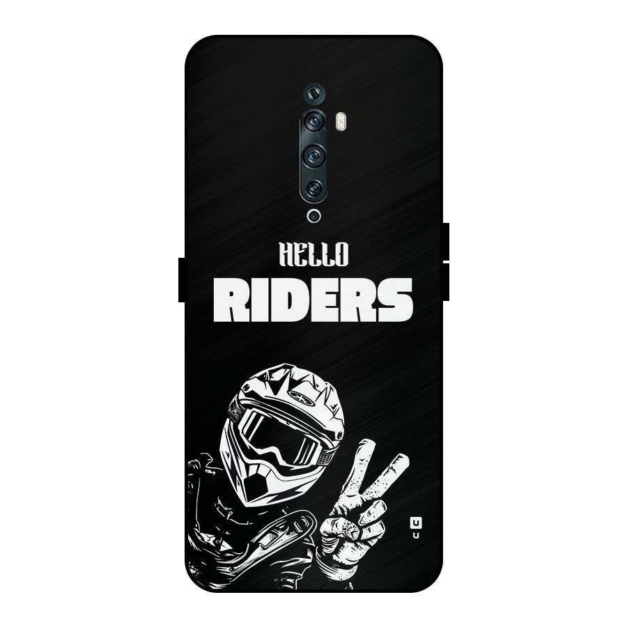 Hello Riders Metal Back Case for Oppo Reno2 F