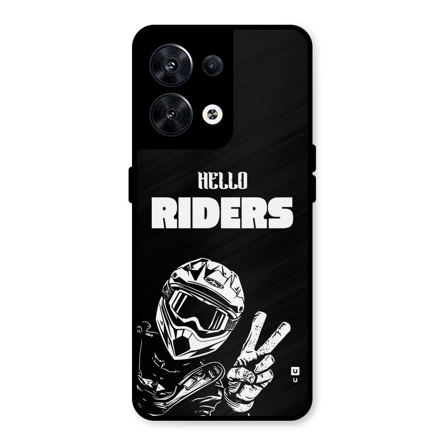 Hello Riders Metal Back Case for Oppo Reno8 5G