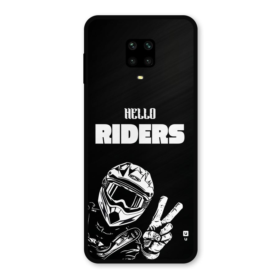 Hello Riders Metal Back Case for Poco M2 Pro