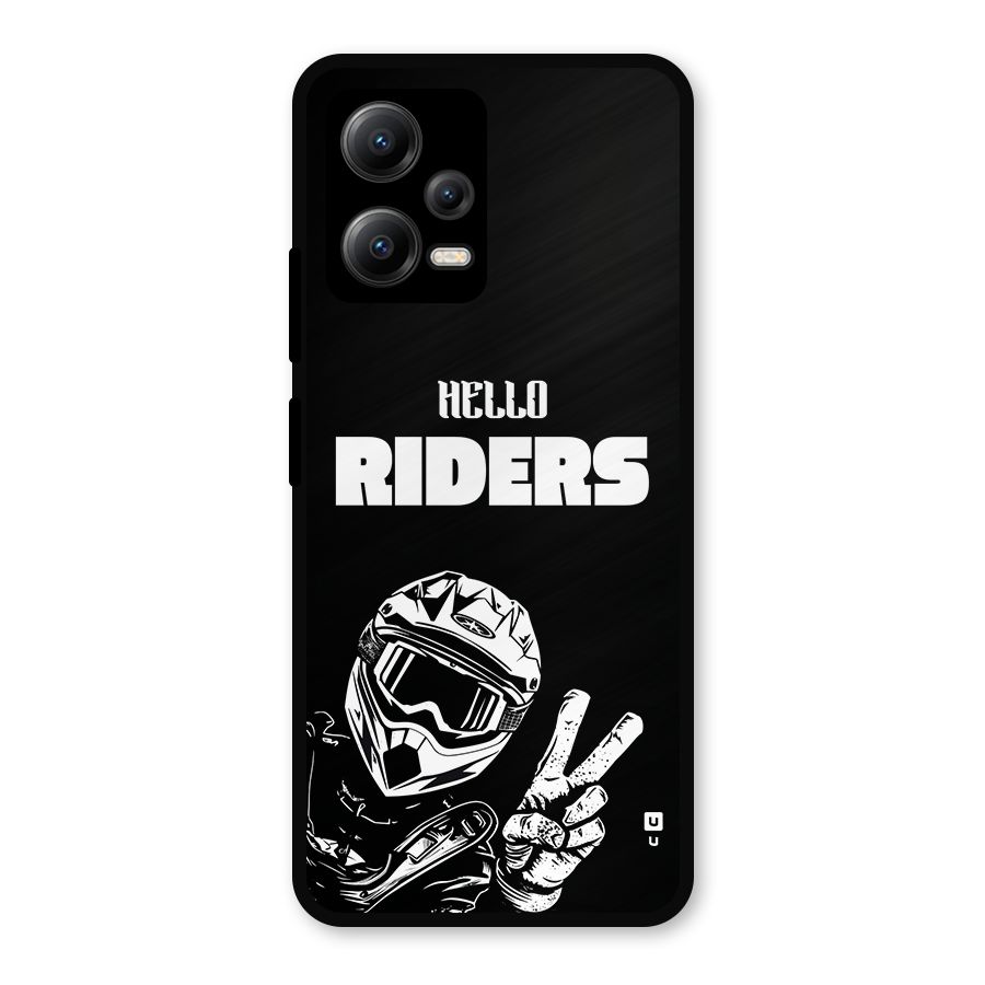 Hello Riders Metal Back Case for Poco X5