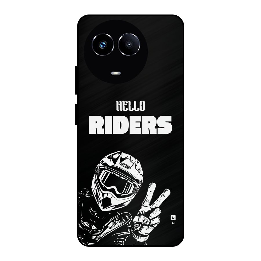 Hello Riders Metal Back Case for Realme 11 5G