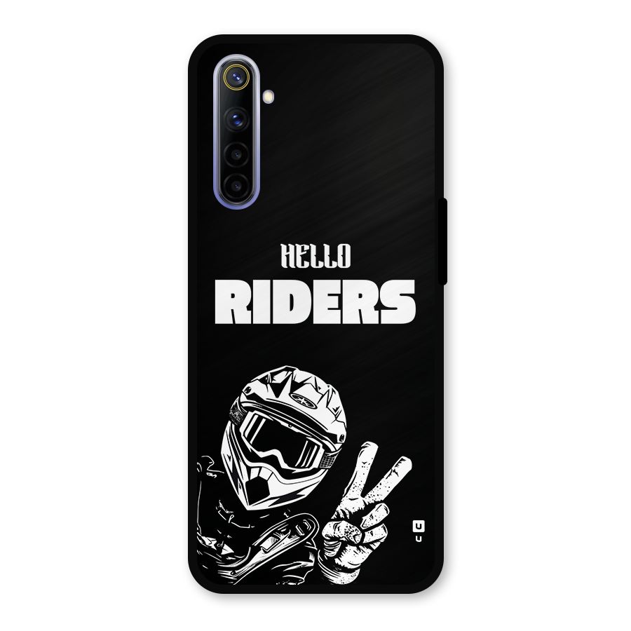 Hello Riders Metal Back Case for Realme 6i