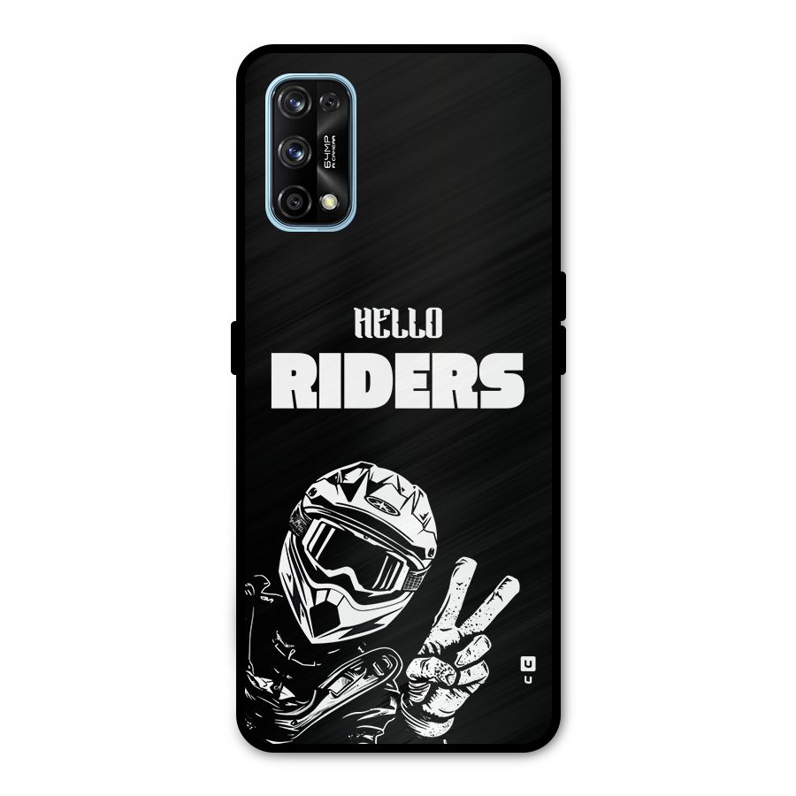 Hello Riders Metal Back Case for Realme 7 Pro