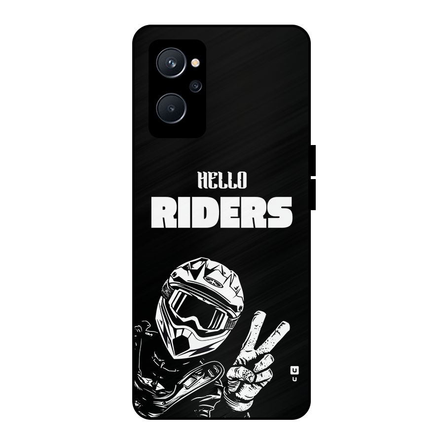 Hello Riders Metal Back Case for Realme 9i 5G