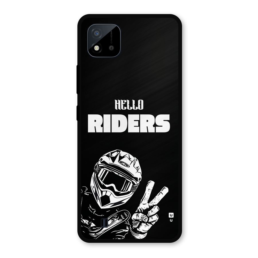 Hello Riders Metal Back Case for Realme C11 2021