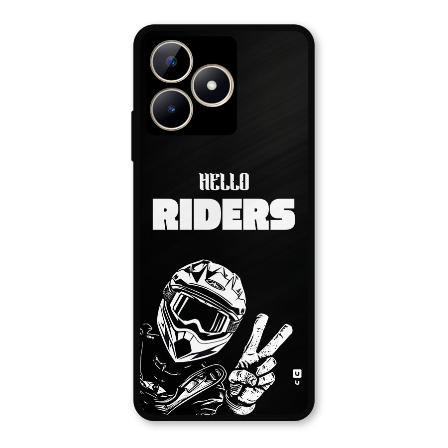 Hello Riders Metal Back Case for Realme C53