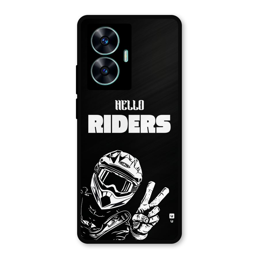 Hello Riders Metal Back Case for Realme C55