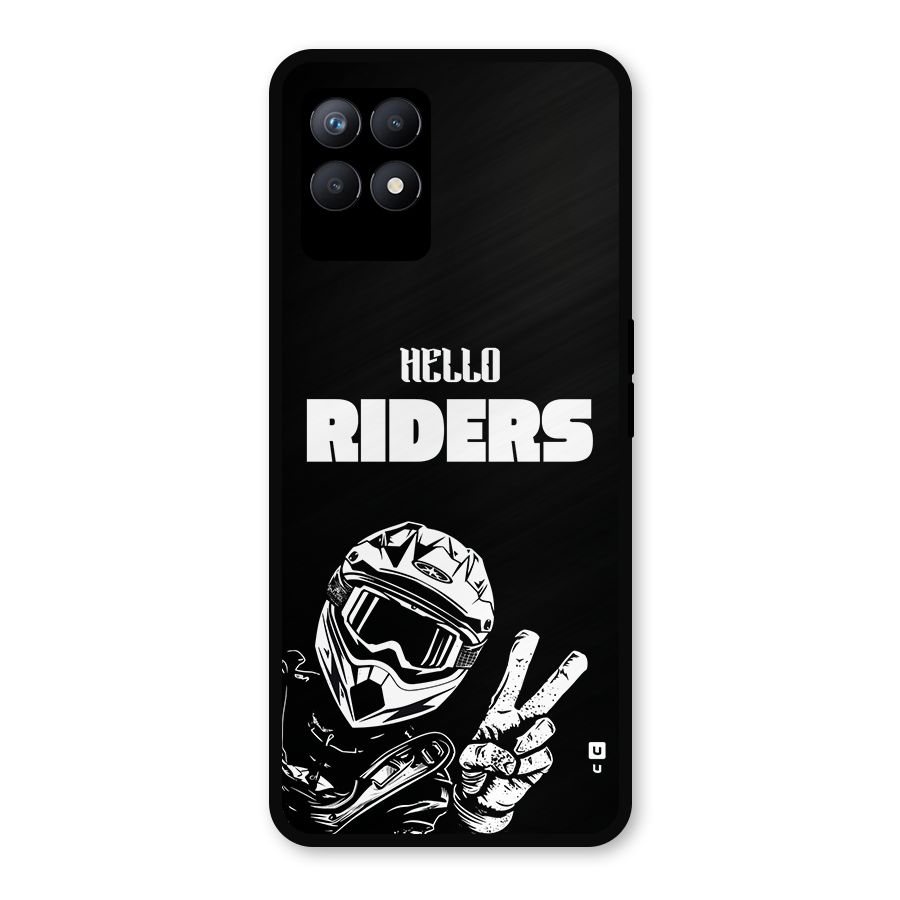 Hello Riders Metal Back Case for Realme Narzo 50