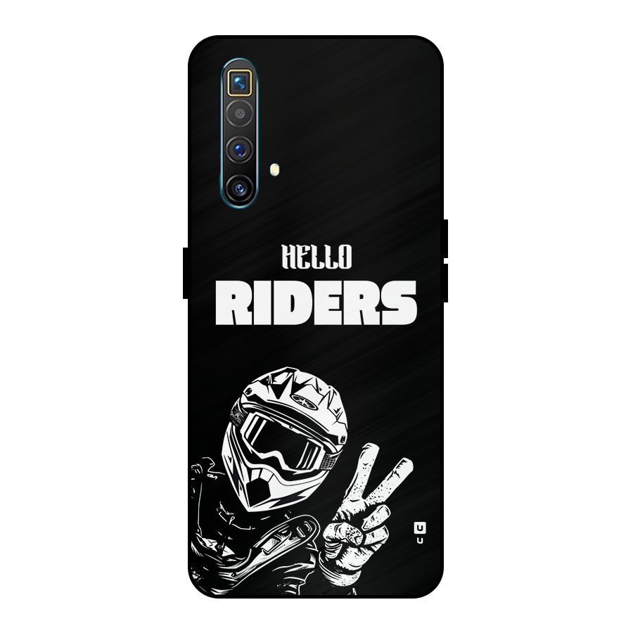 Hello Riders Metal Back Case for Realme X3