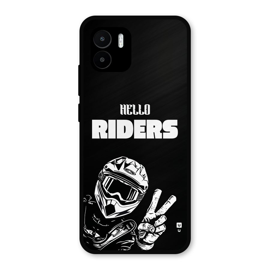 Hello Riders Metal Back Case for Redmi A1