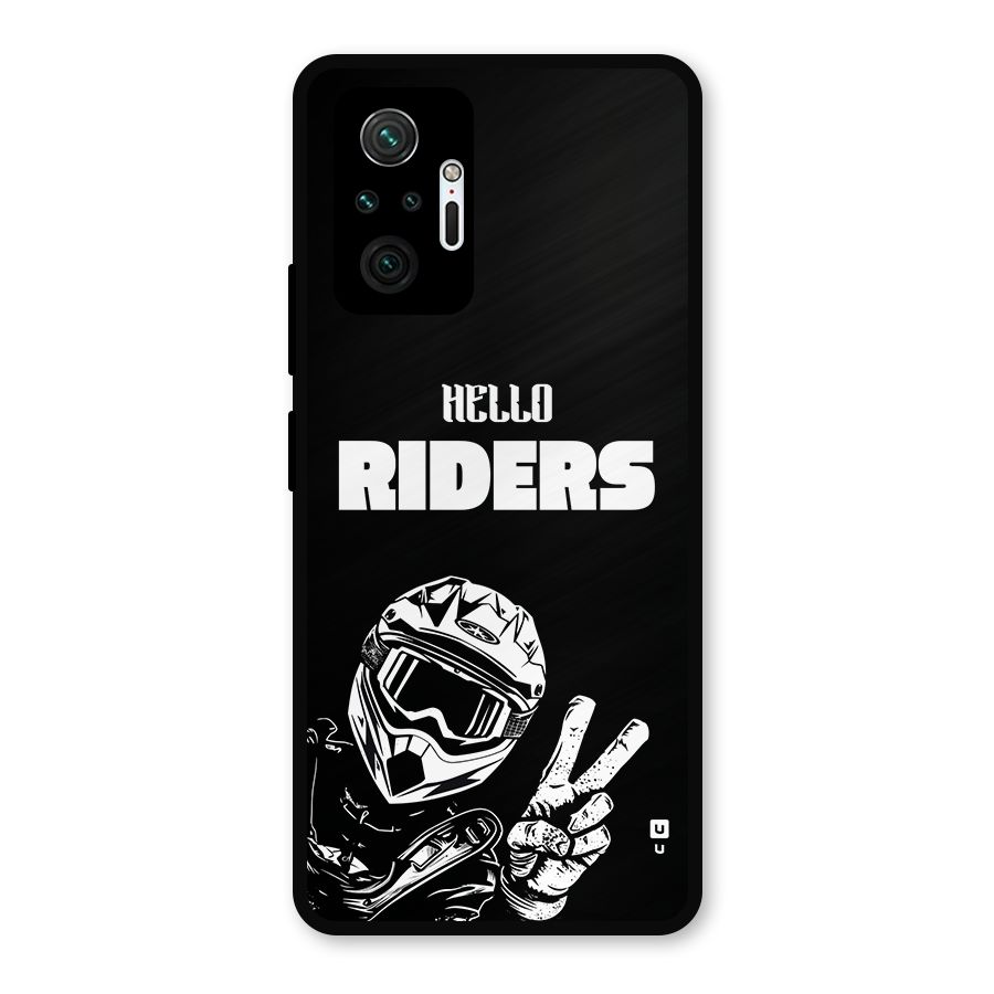 Hello Riders Metal Back Case for Redmi Note 10 Pro Max