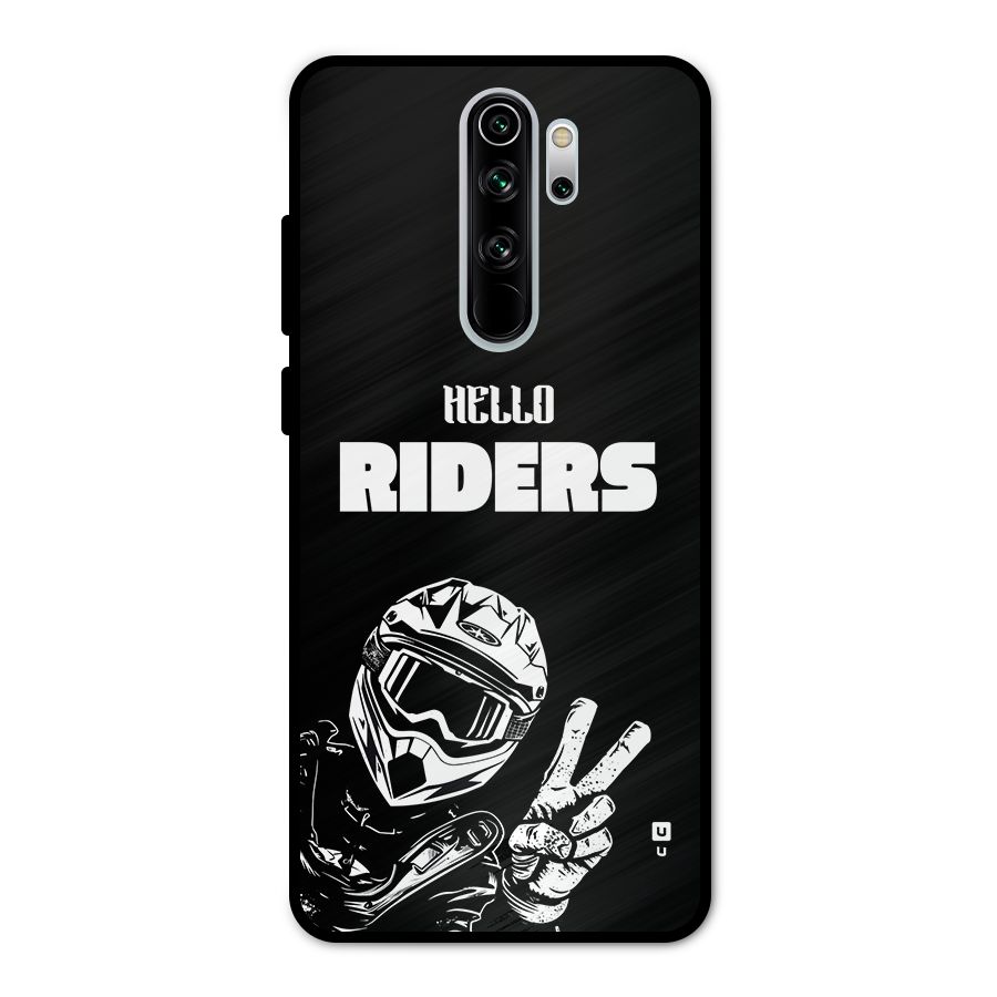 Hello Riders Metal Back Case for Redmi Note 8 Pro