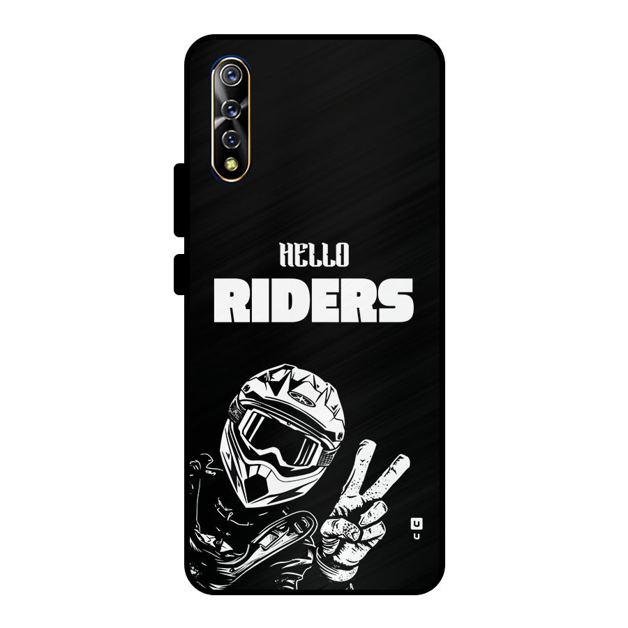 Hello Riders Metal Back Case for Vivo S1